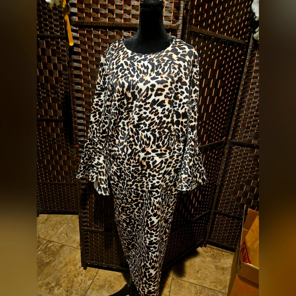 Eloquii animal print dress